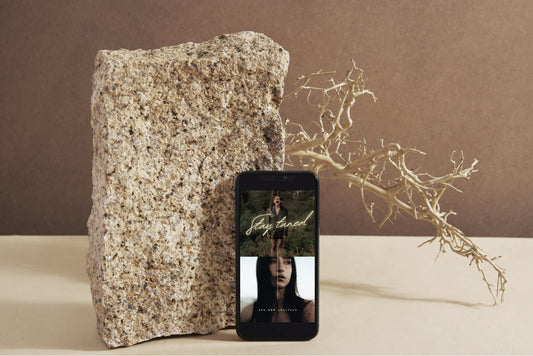 Minimalist Instagram rectangular (4:5) post and story templates with bold text and neutral colors