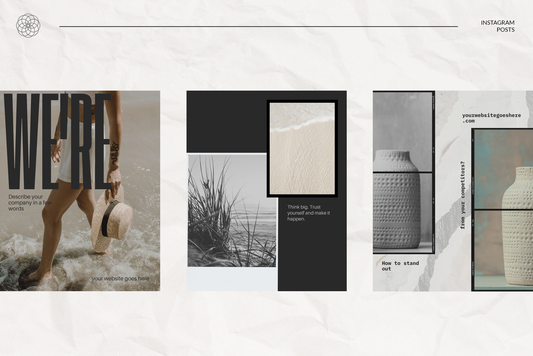 Insta rectangle templates for small business owners, bloggers, photographers, and musicians
