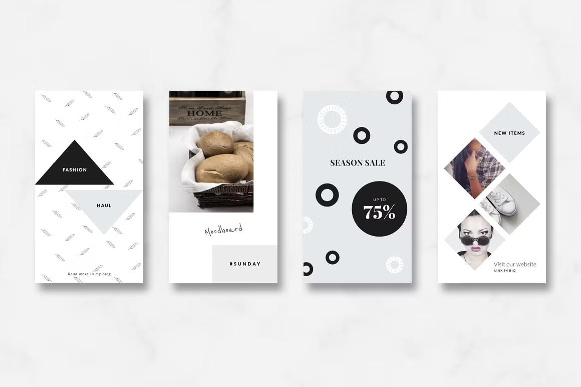 Stand out with our stylish animated pastel blue Instagram story templates