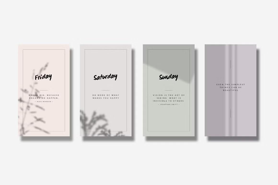 Elevate your Instagram stories with our animated quote templates