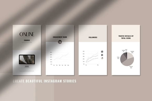 Versatile Instagram story templates suitable for coaches, marketing professionals, content creators, and influencers