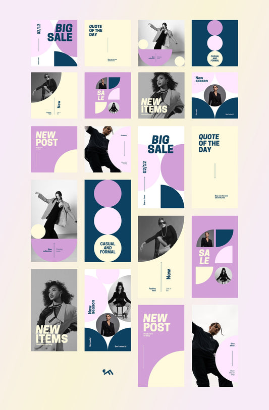 Customizable Instagram templates for fashion, lifestyle, and travel bloggers, photographers, and musicians