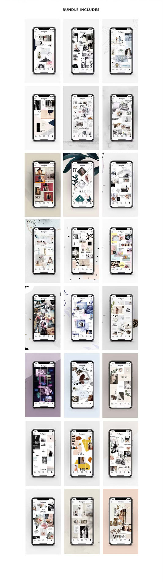 Instagram puzzle massive mega bundle: Instagram puzzle templates list