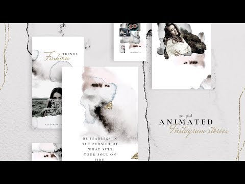 Elevate your Instagram stories with our animated watercolor-style templates!