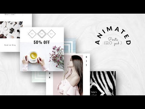 Elevate your Instagram feed with our Animated post templates in a minimal and clean style!
