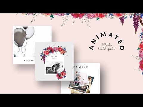 Create magical moments with our animated, elegant and modern Instagram post templates