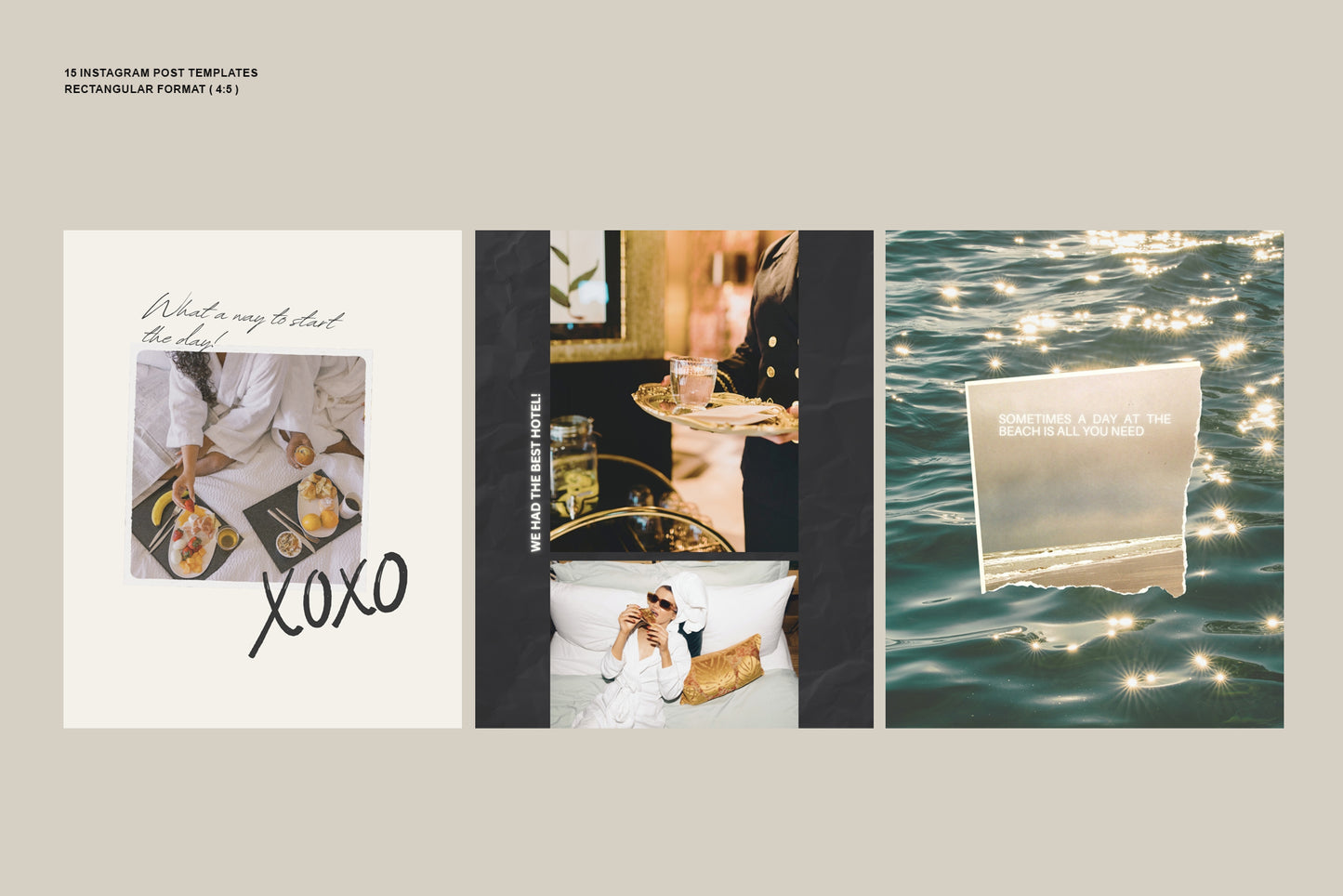 Rectangular format Instagram post templates  are great for digital creators and photographers