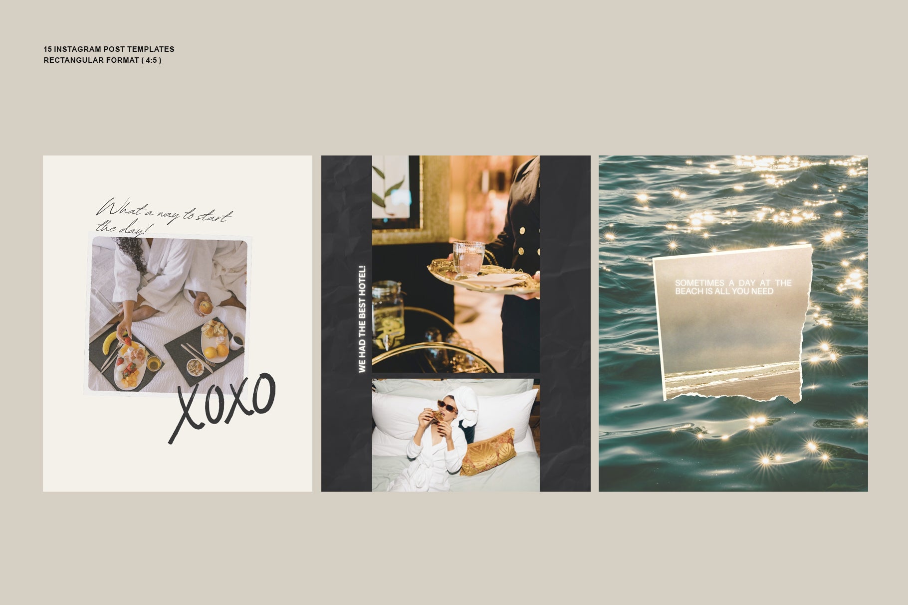 Rectangular format Instagram post templates  are great for digital creators and photographers