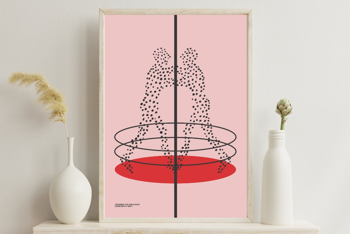 Crossing the line poster