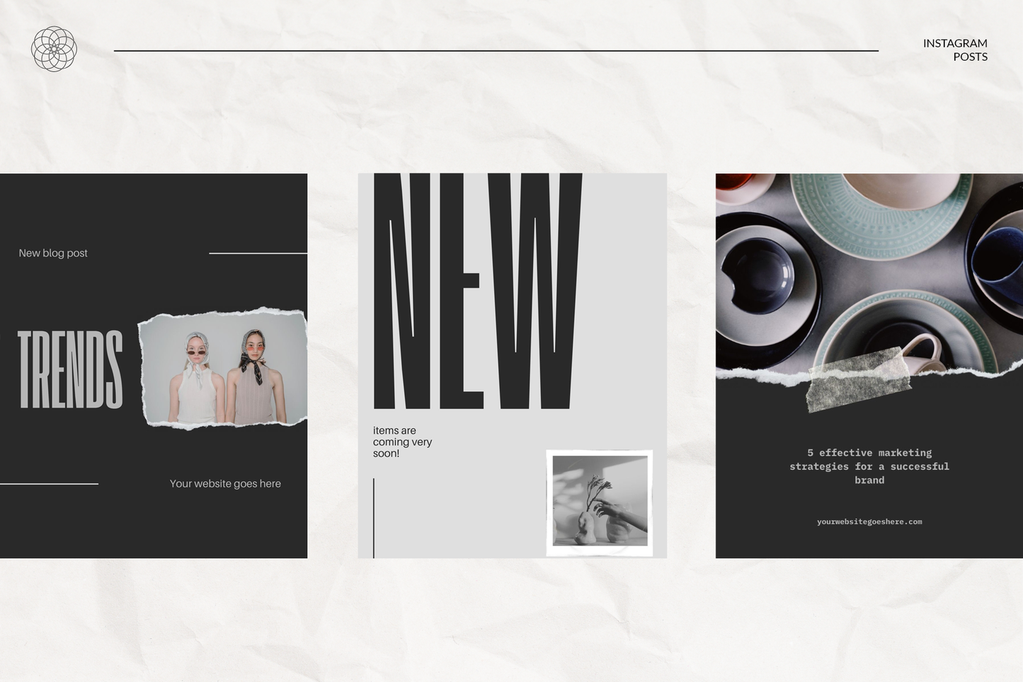 Customizable Insta (4:5) templates for fashion, lifestyle, travel, and more