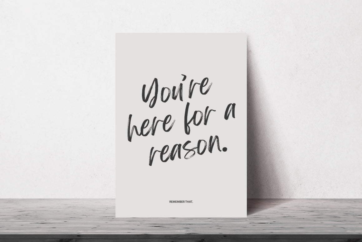 Handwritten motivational typography wall decor for home or office