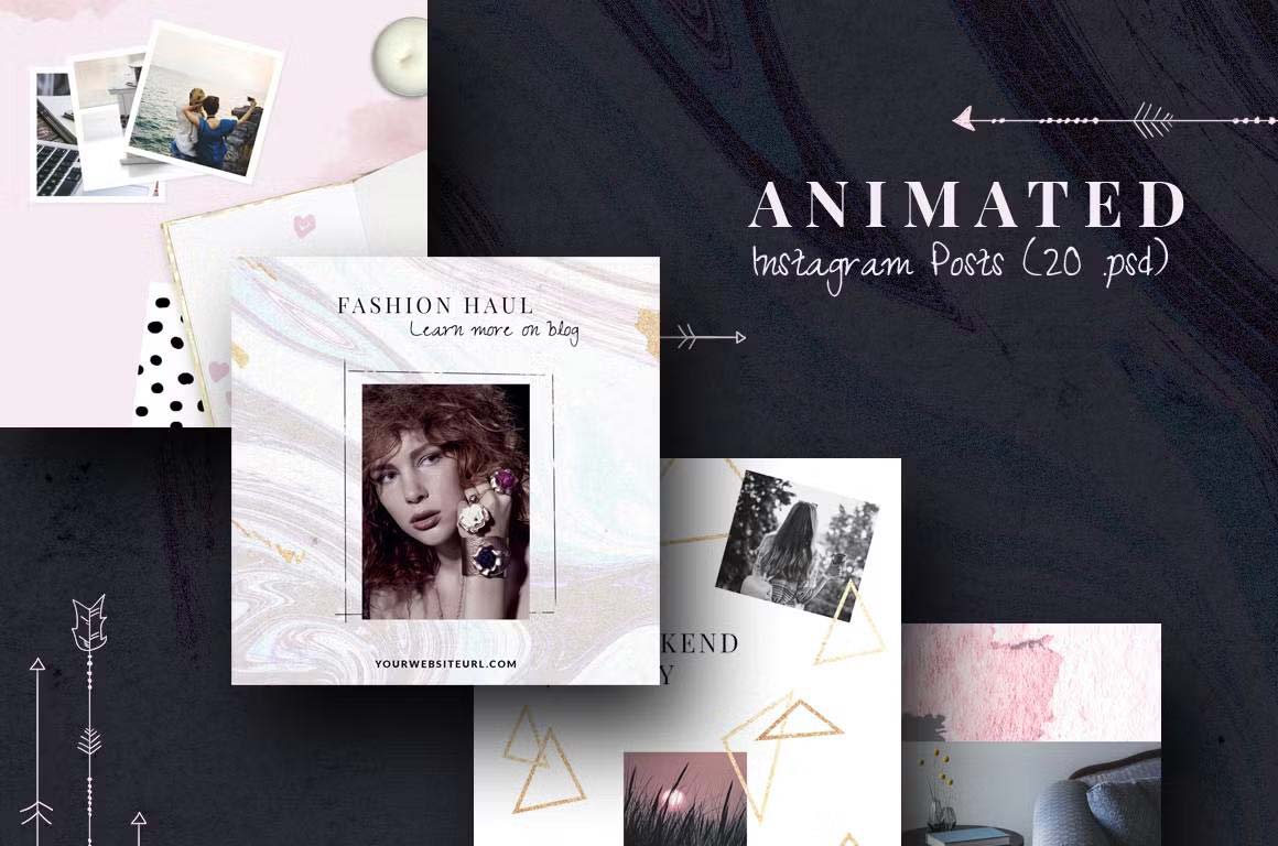 ANIMATED Instagram Posts - Boho chic