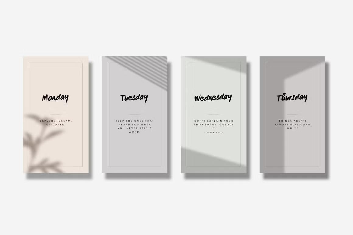 Get your followers' attention with our stylish animated Instagram story quote templates
