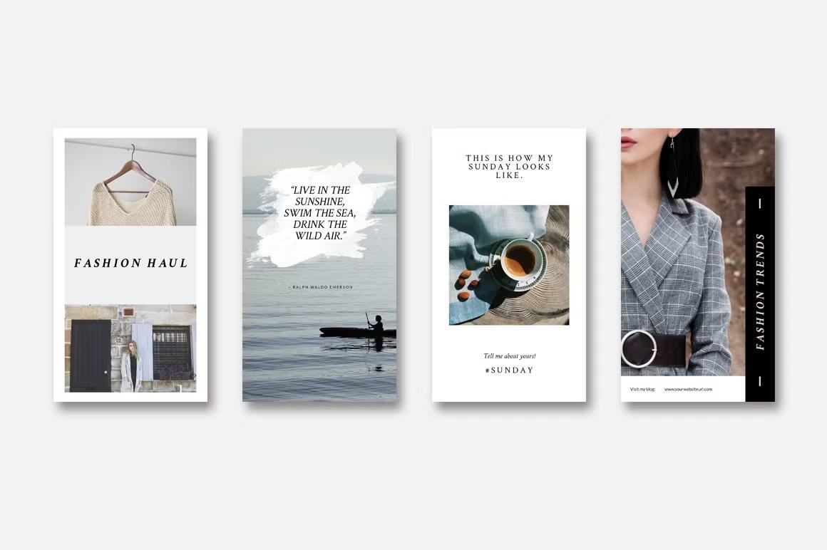 Animated Instagram story templates - no need to create animations yourself