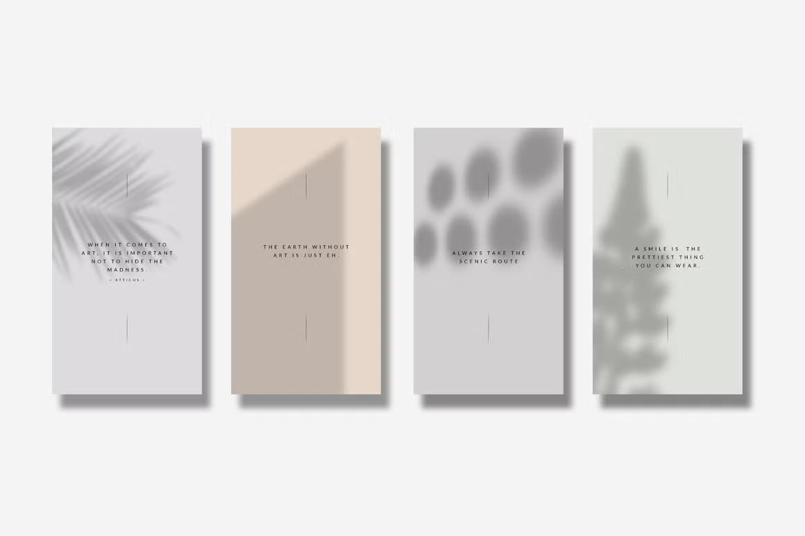 Animated Instagram story quote templates - all elements are fully customizable - change text, fonts, and colors to match your brand