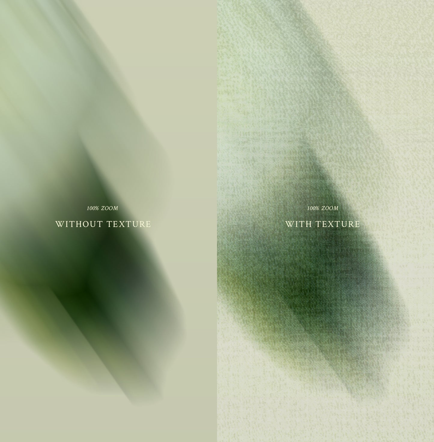 Close-up detail of textured blurred floral background showing subtle grain and pastel gradient blend