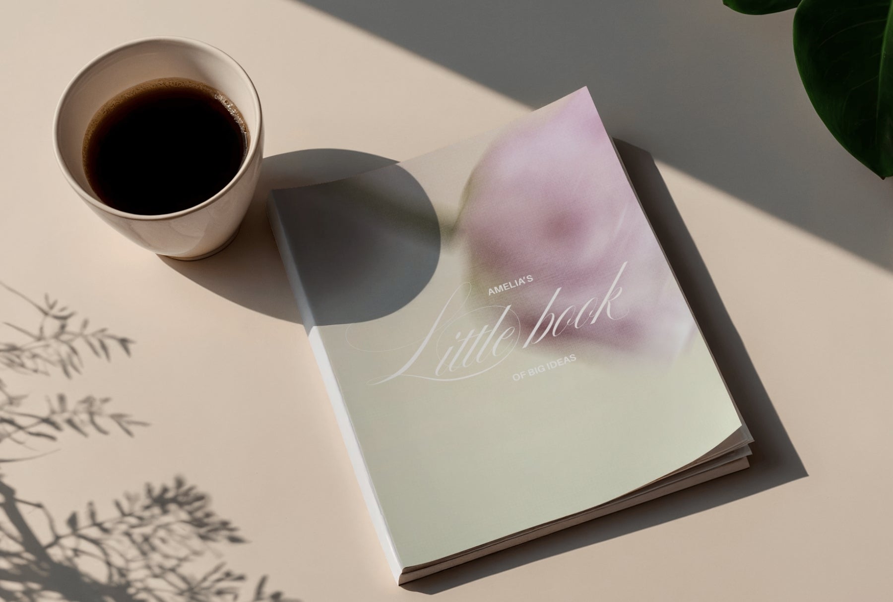 Print preview of blurred floral pastel gradient background, 300 DPI high resolution