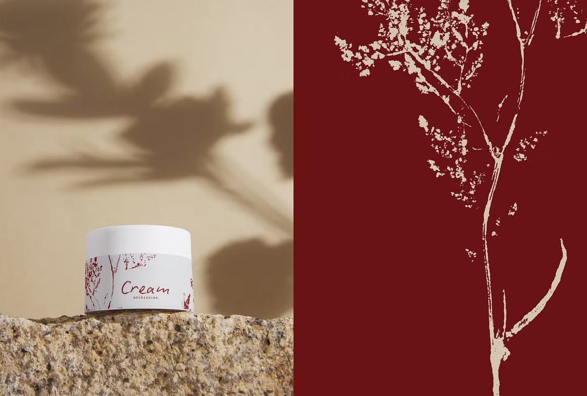 Handpicked bloom digitized for minimalist design