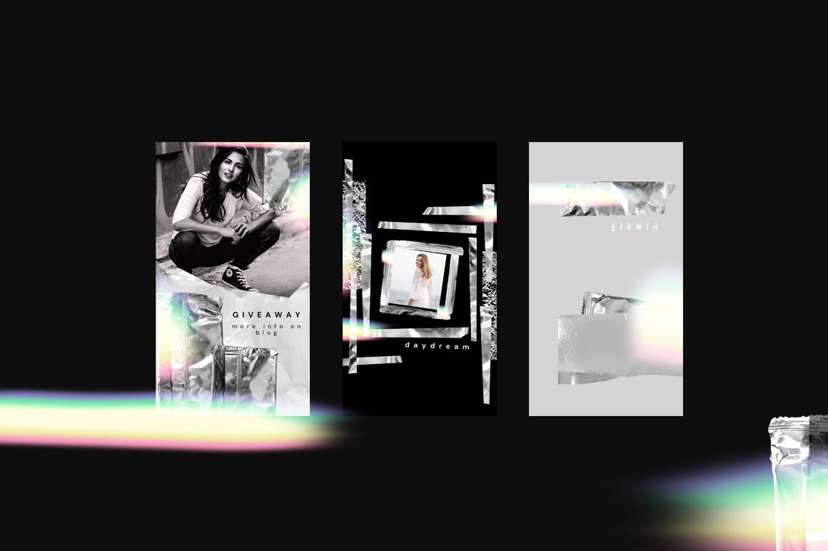 Instagram story templates customizable in Adobe Photoshop