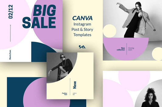 CANVA Instagram templates -Geometric