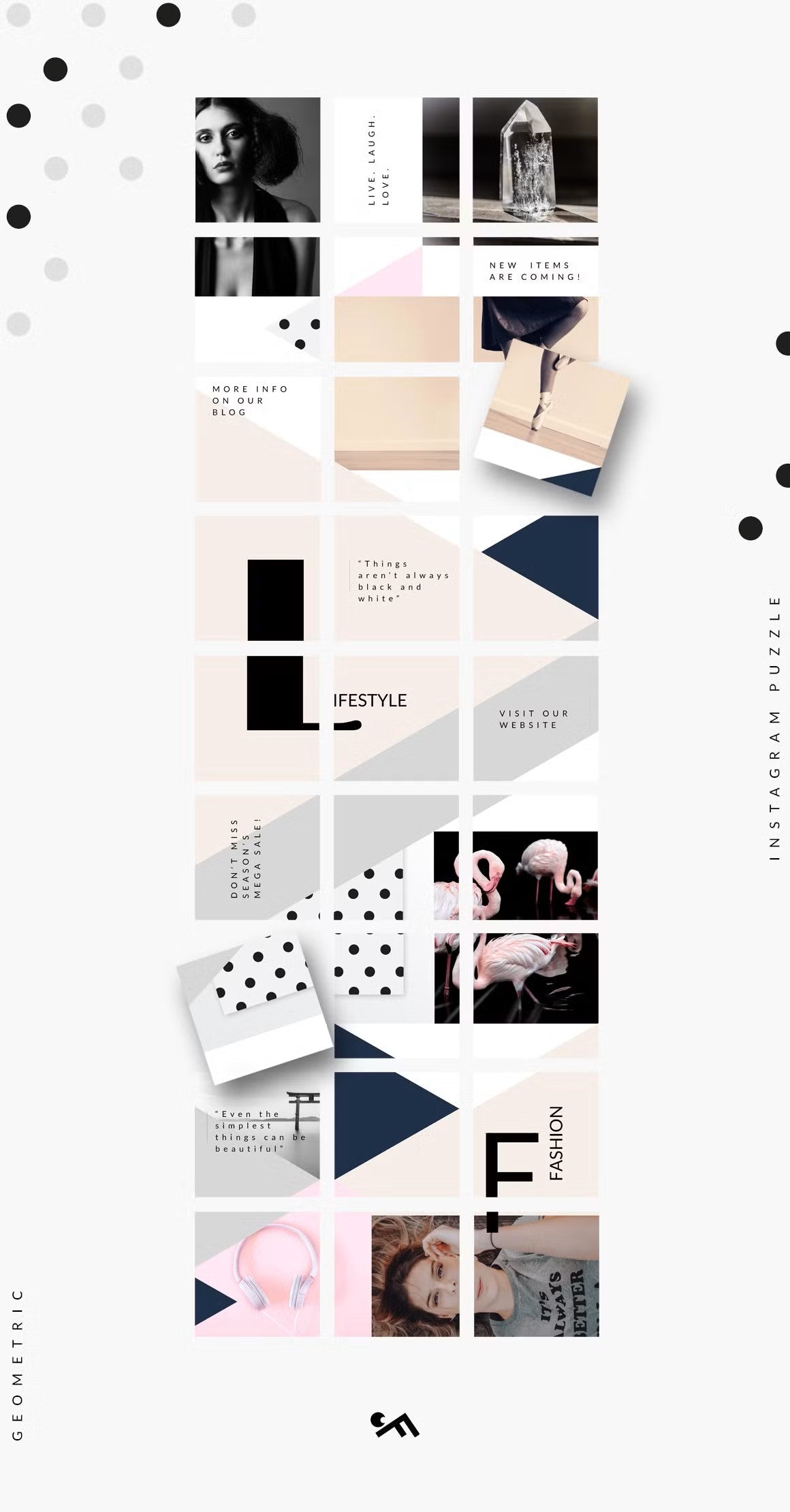 CANVA BUNDLE | Instagram PUZZLE templates