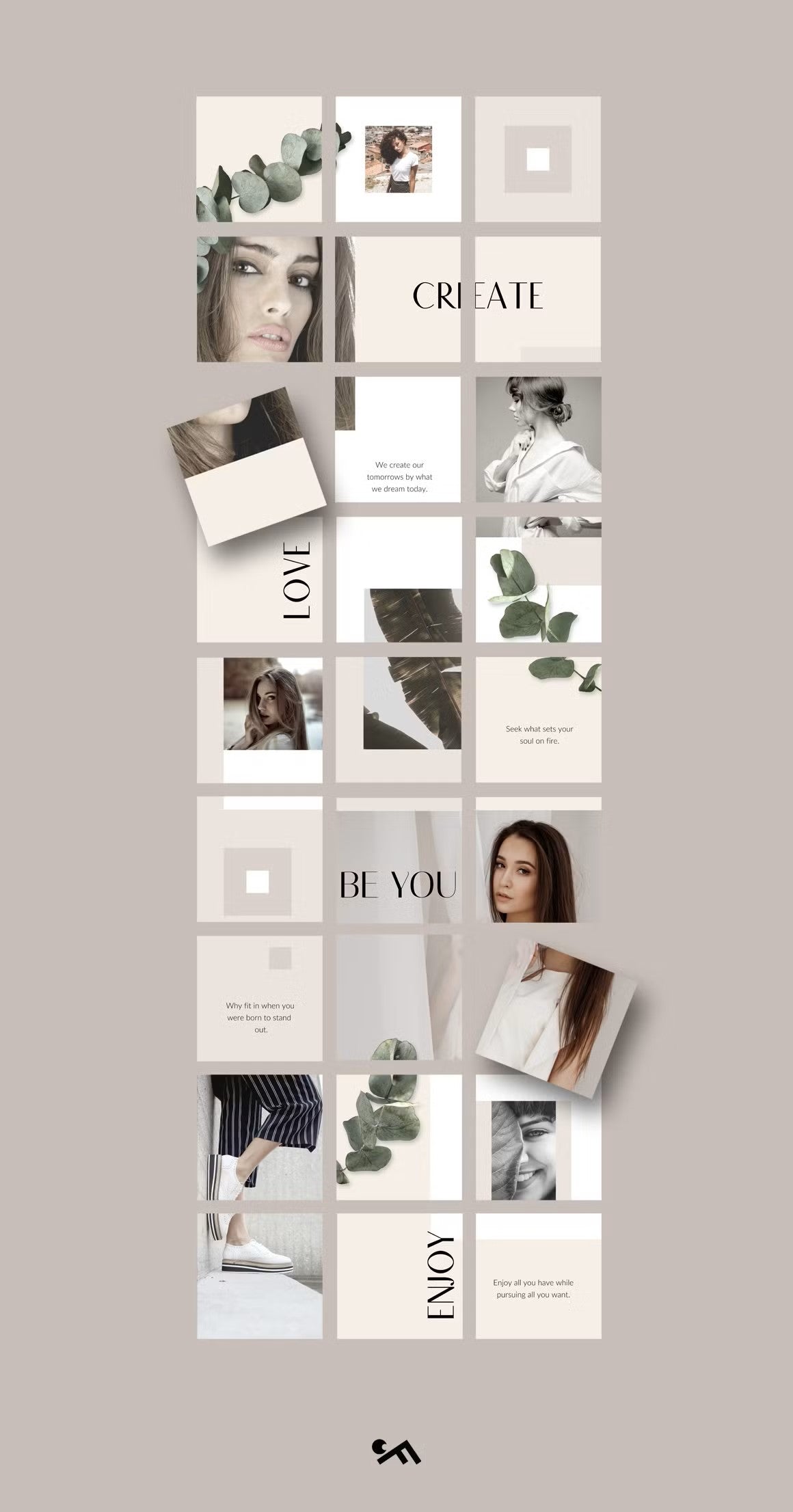 CANVA BUNDLE | Instagram PUZZLE templates