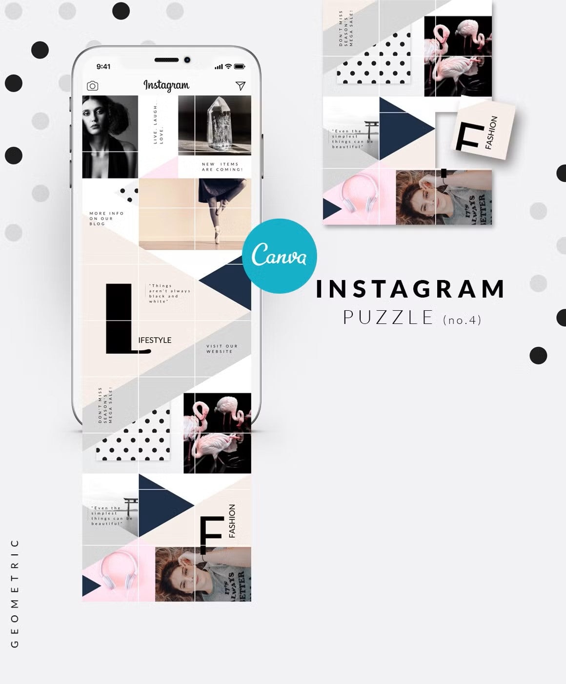 CANVA BUNDLE | Instagram PUZZLE templates