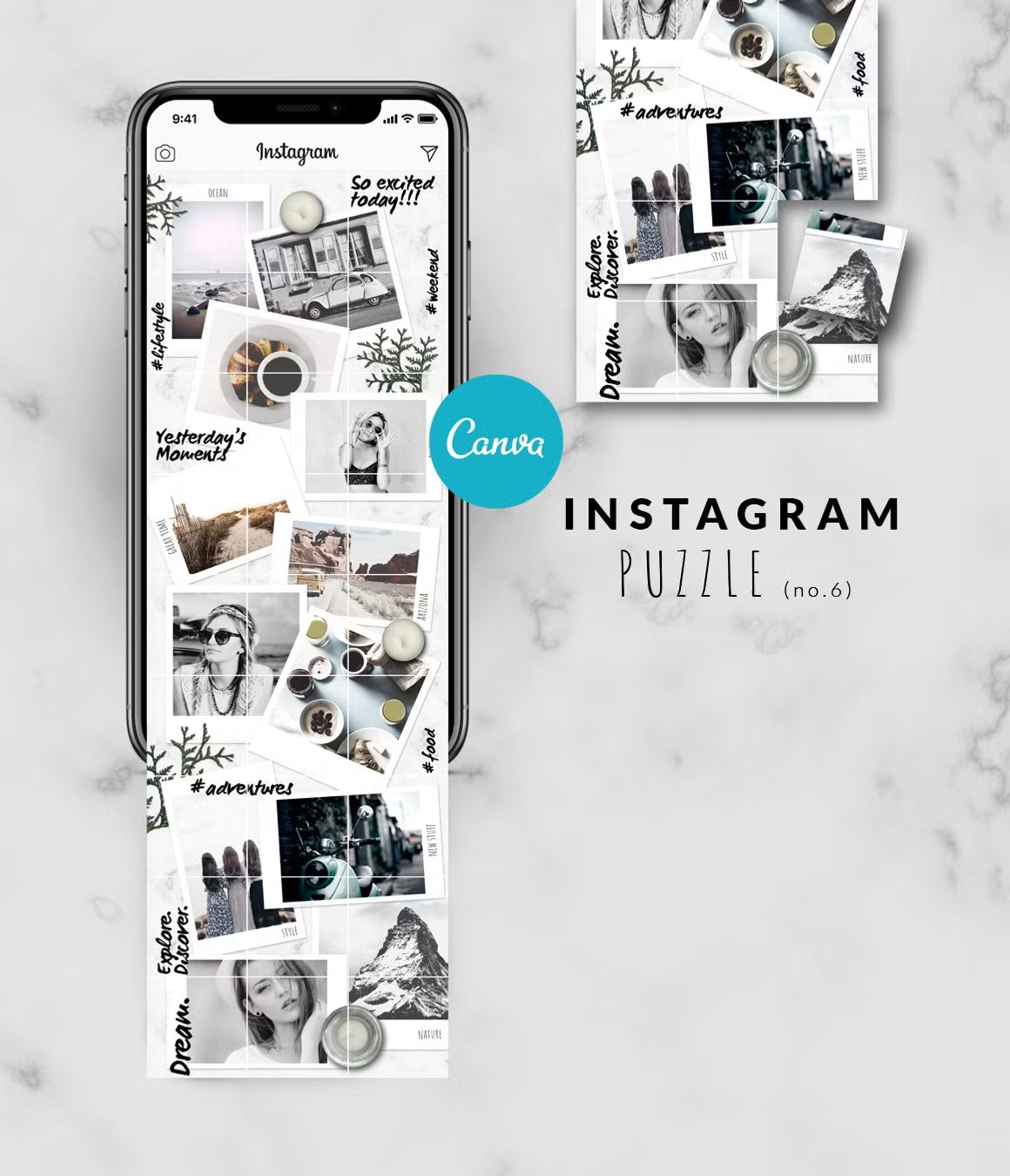 CANVA BUNDLE | Instagram PUZZLE templates