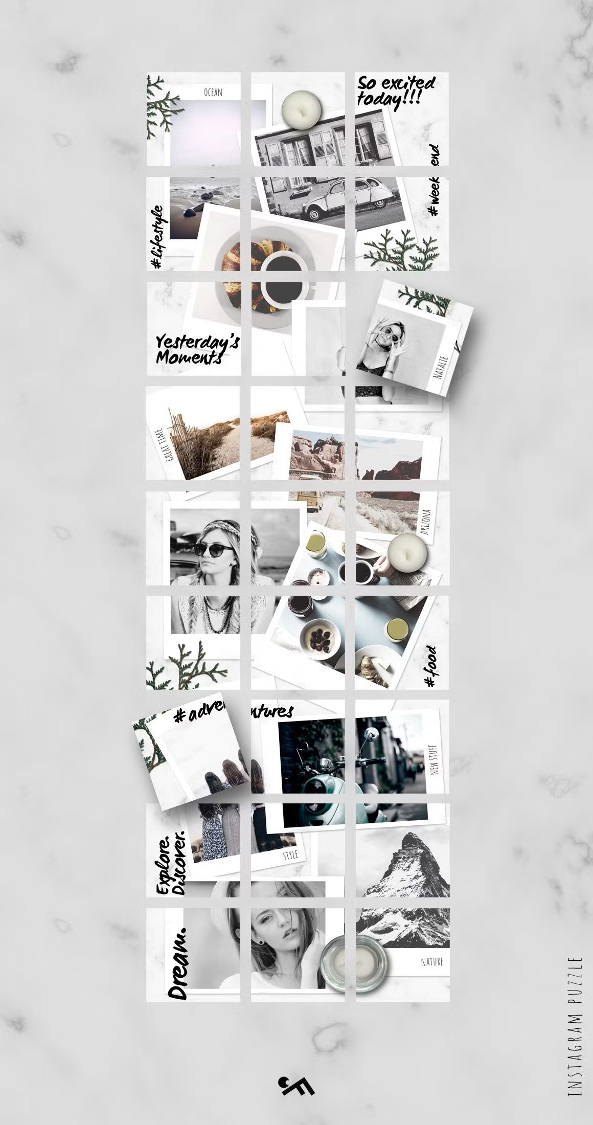 CANVA BUNDLE | Instagram PUZZLE templates