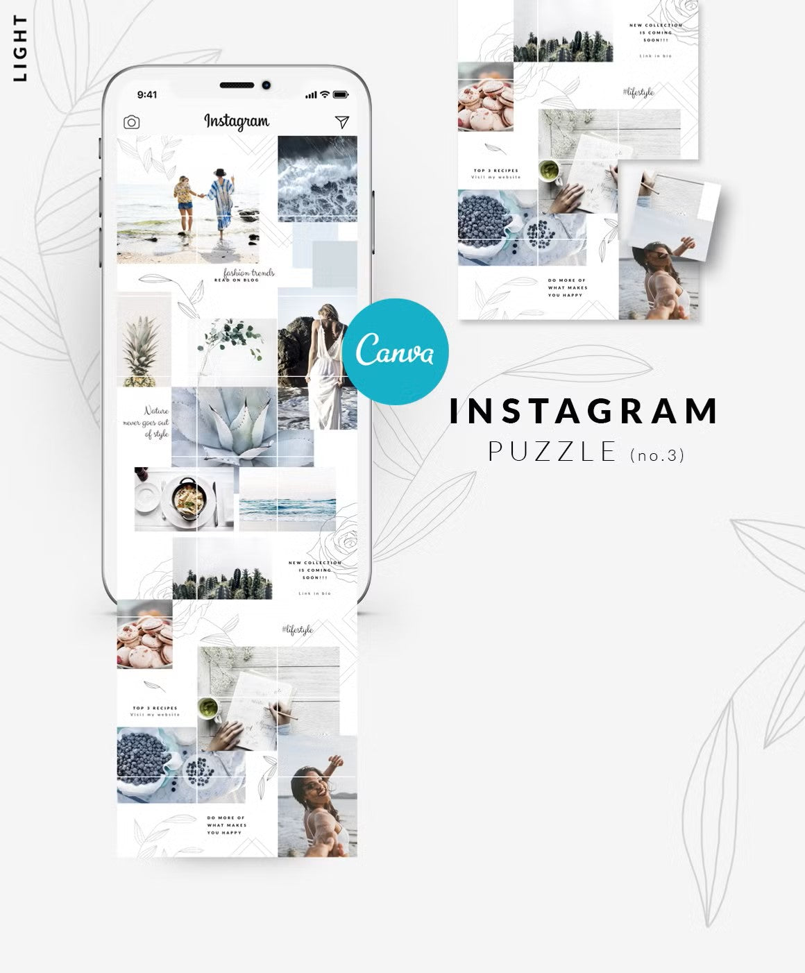 CANVA BUNDLE | Instagram PUZZLE templates
