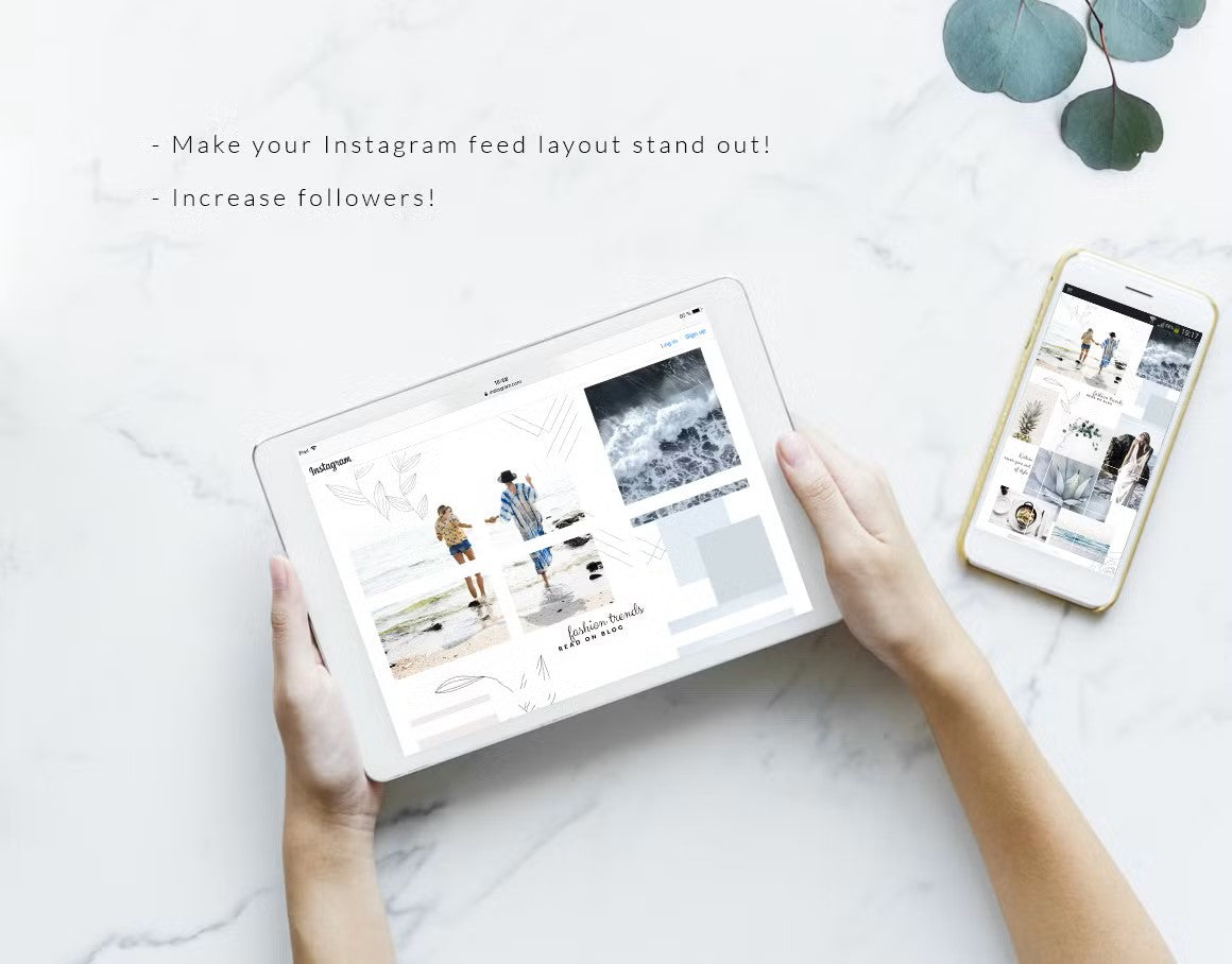 Make your Instagram feed layout stand out, increase followers