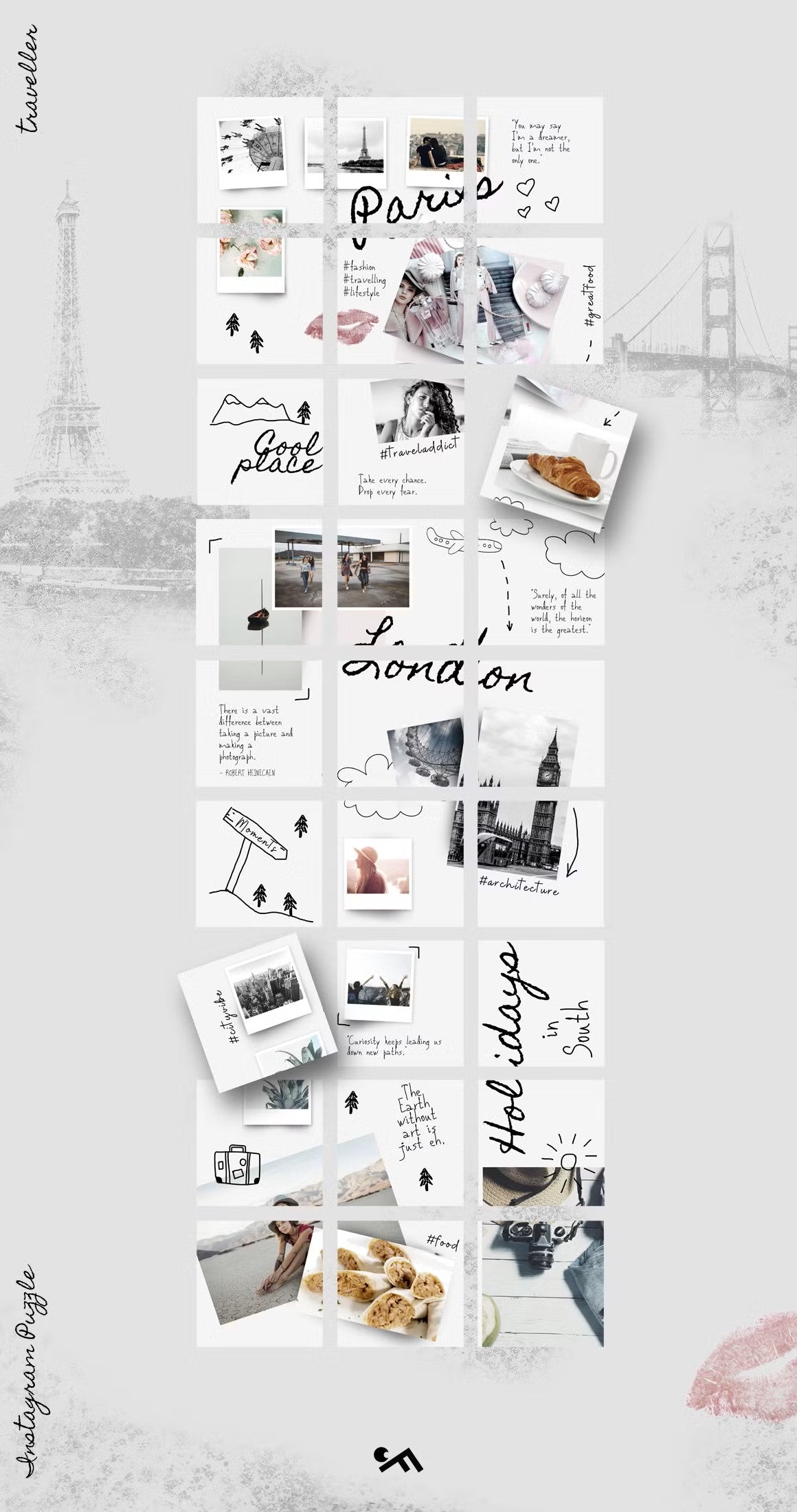 CANVA BUNDLE | Instagram PUZZLE templates