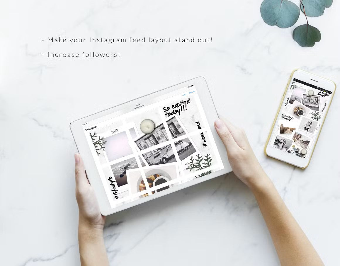 Make your Instagram feed layout stand out, increase followers