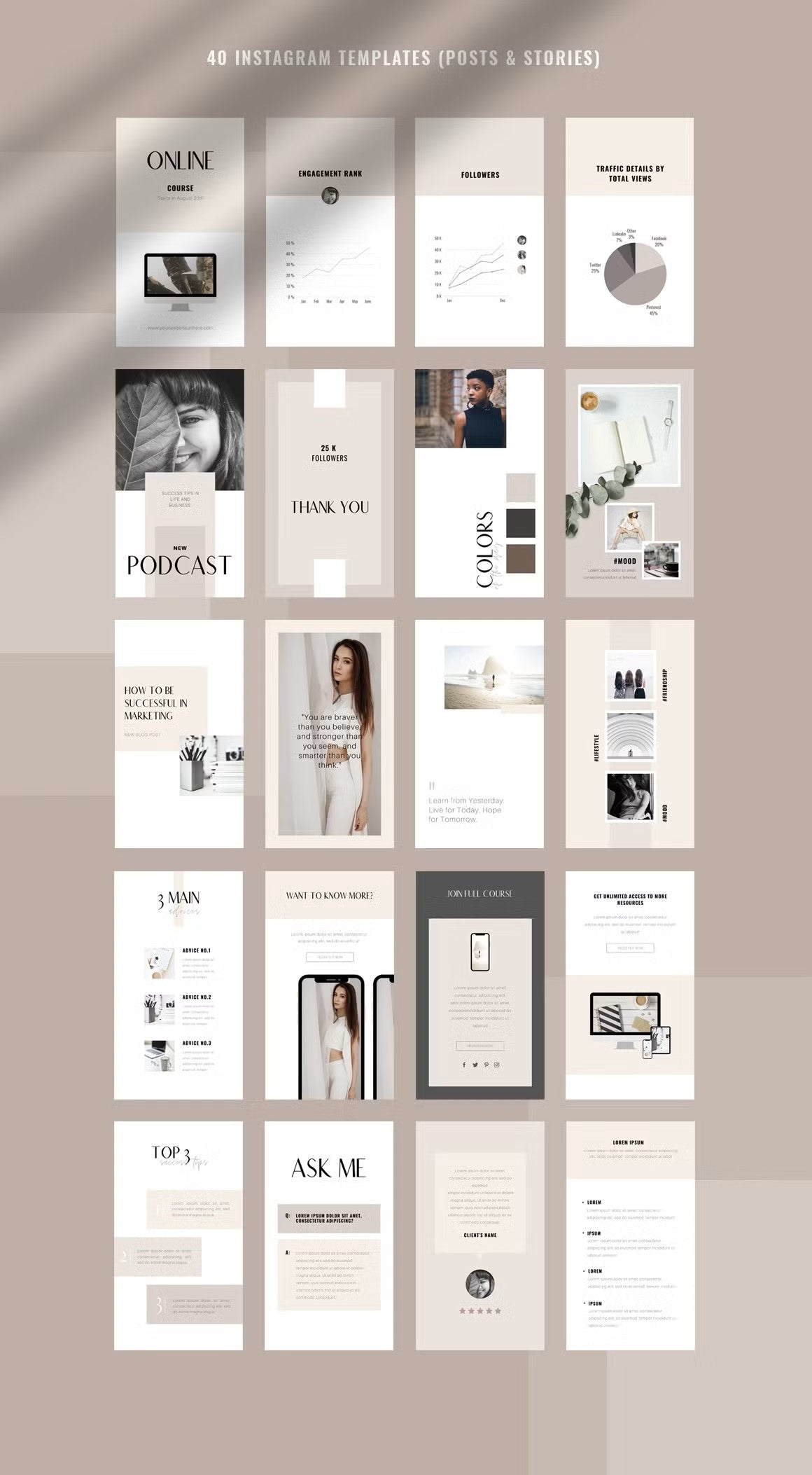 20 Instagram story templates for coaches, course creators