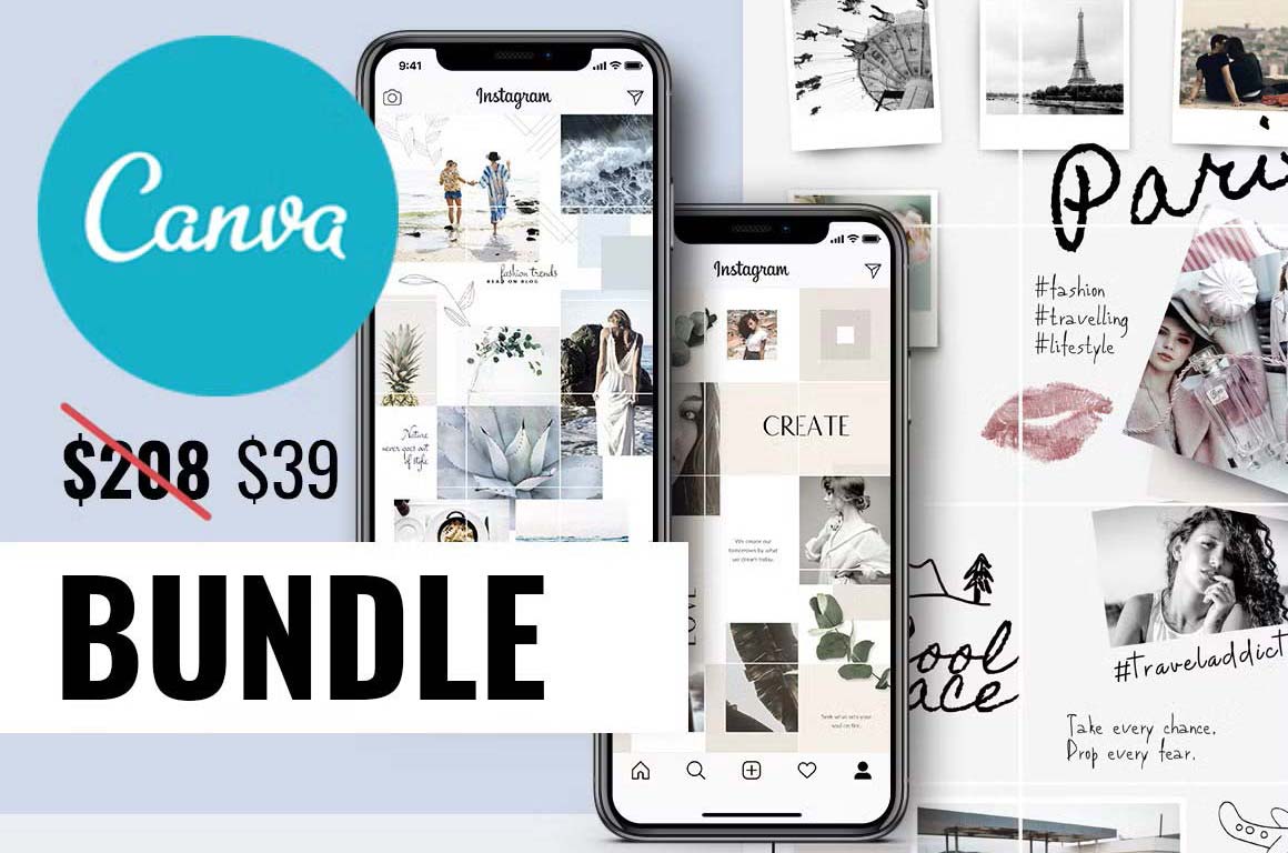 CANVA BUNDLE | Instagram PUZZLE templates