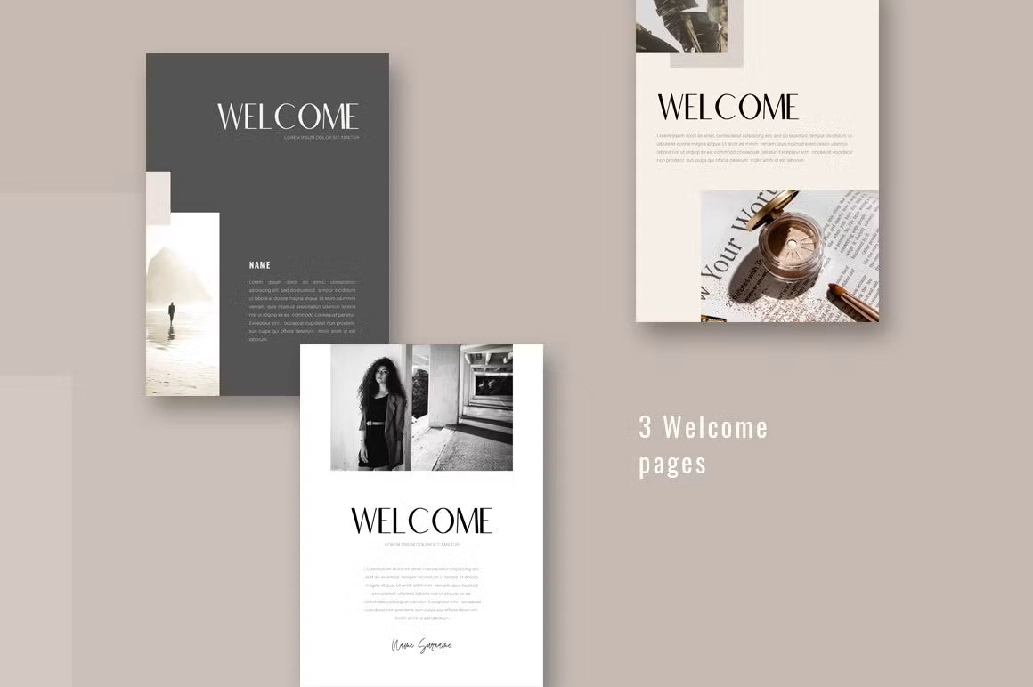 3 Welcome pages