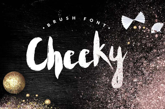 Cheeky - handwritten brush font