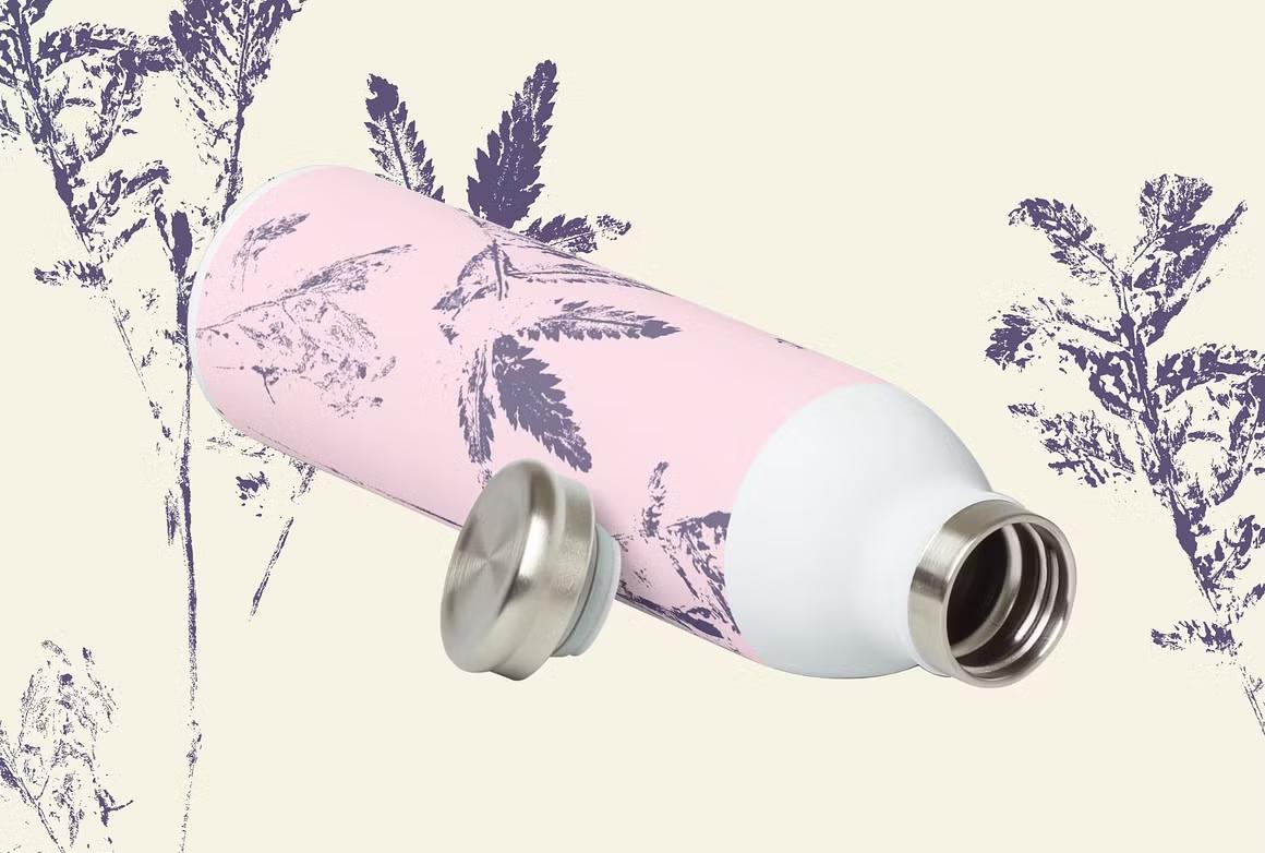 Pressed botanical art element for creatives