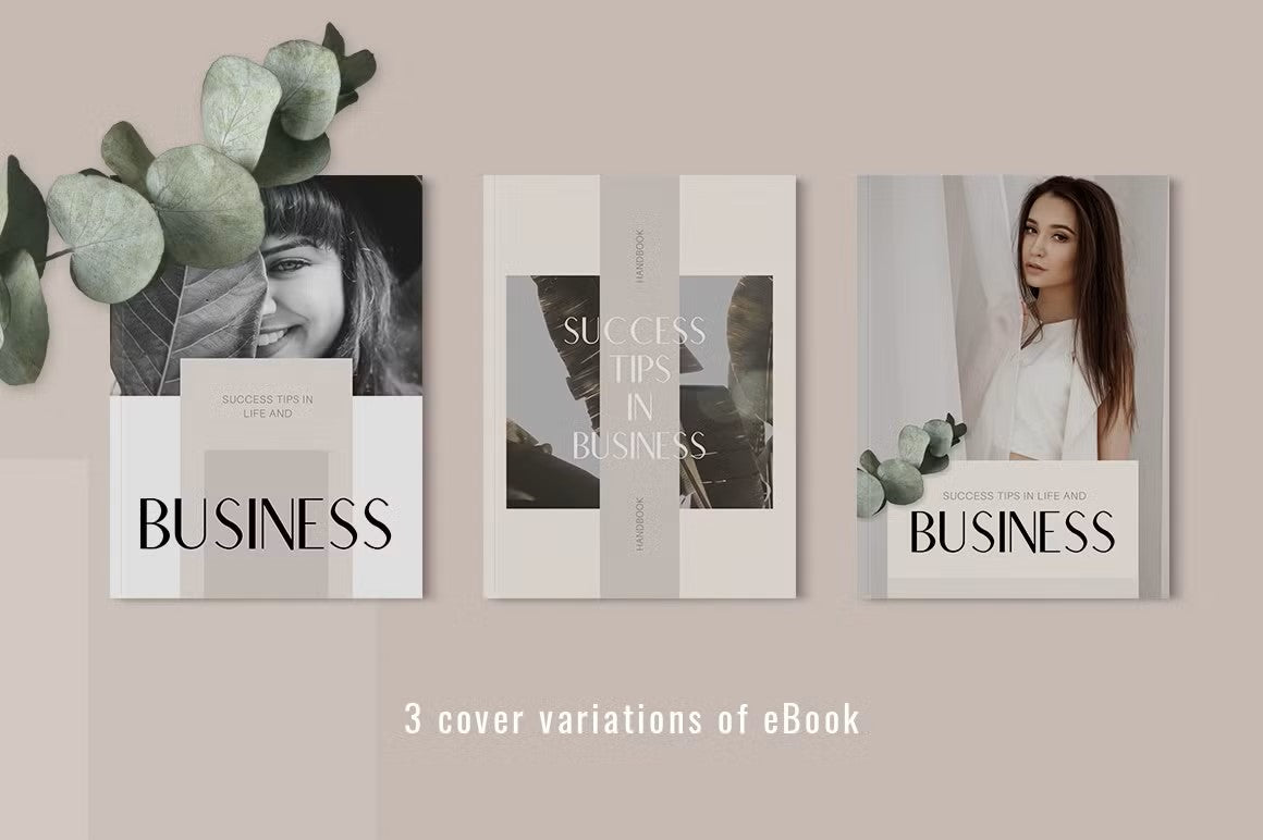 3 Cover variations of eBook