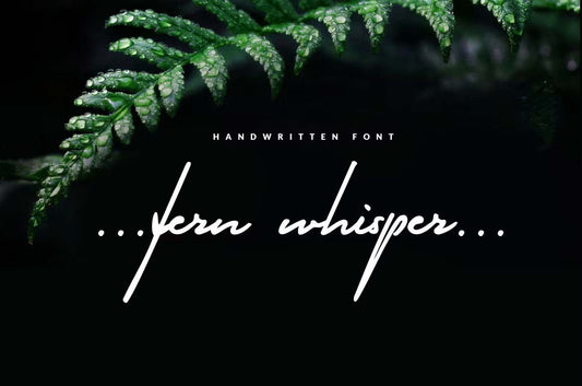 Fern Whisper - classy handwritten signature font