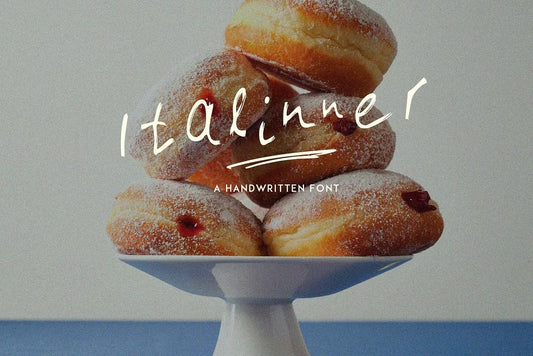 Italinner - a raw, expressive handwritten font