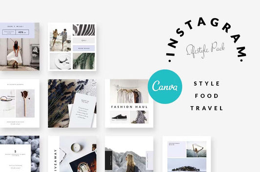 CANVA Instagram post templates - Style Food Travel