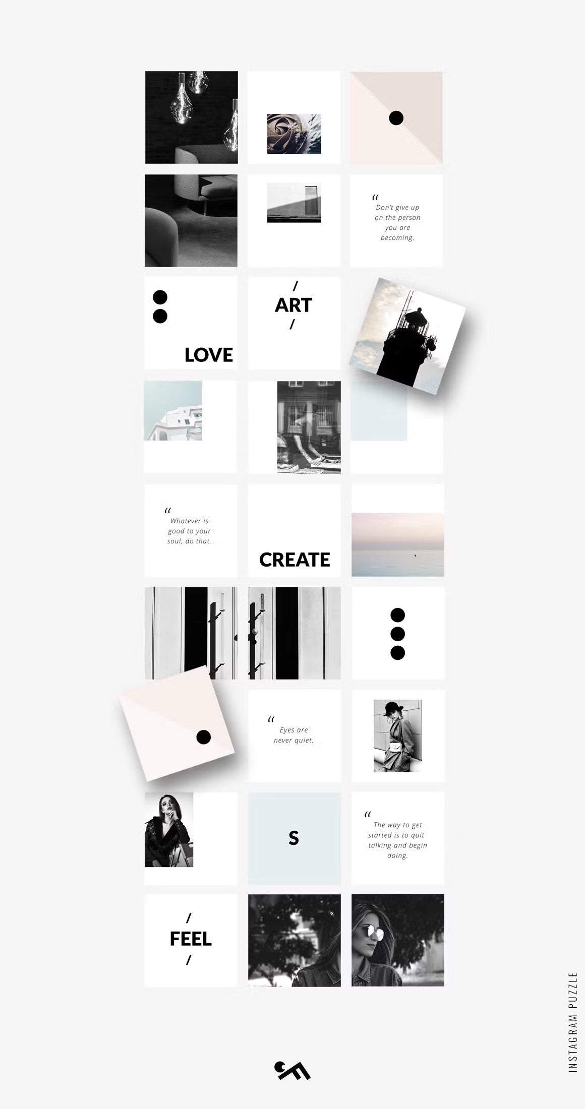 CANVA BUNDLE | Instagram PUZZLE templates