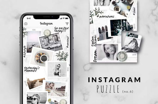 Instagram PUZZLE template - InstantPic