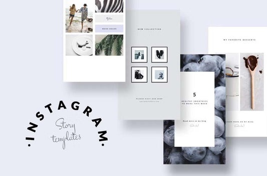Trendy Instagram story templates for style, food, and travel enthusiasts