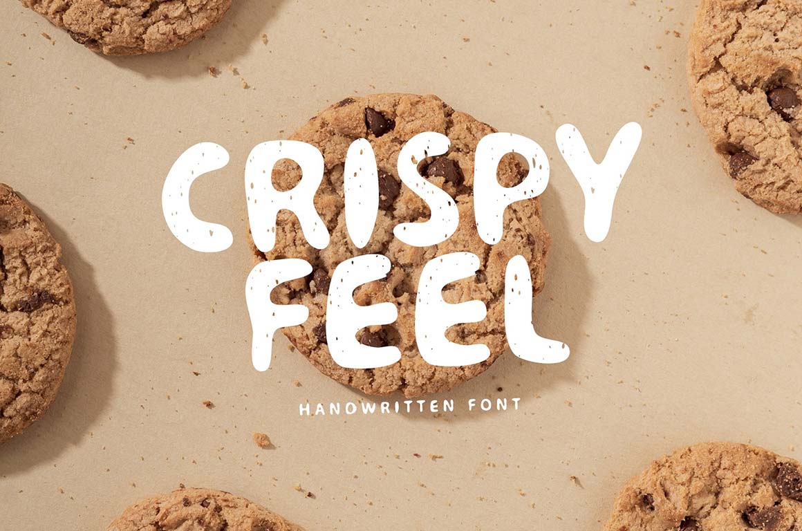 Textured Organic Font - Crispy Feel