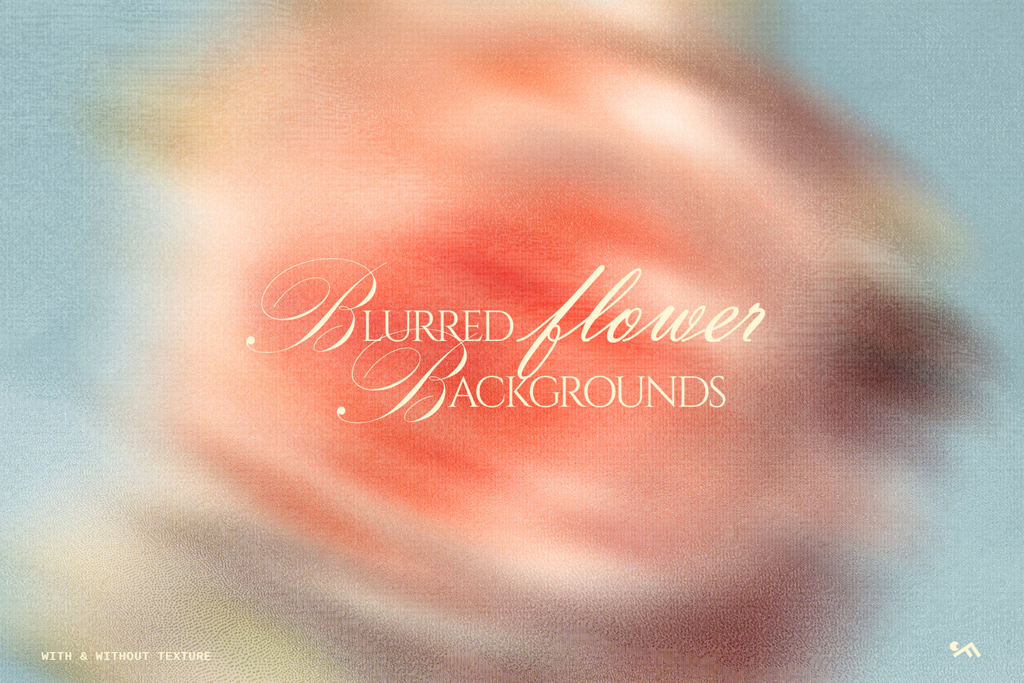 Modern pink pastel gradient blurred floral background, high resolution abstract flower wallpaper