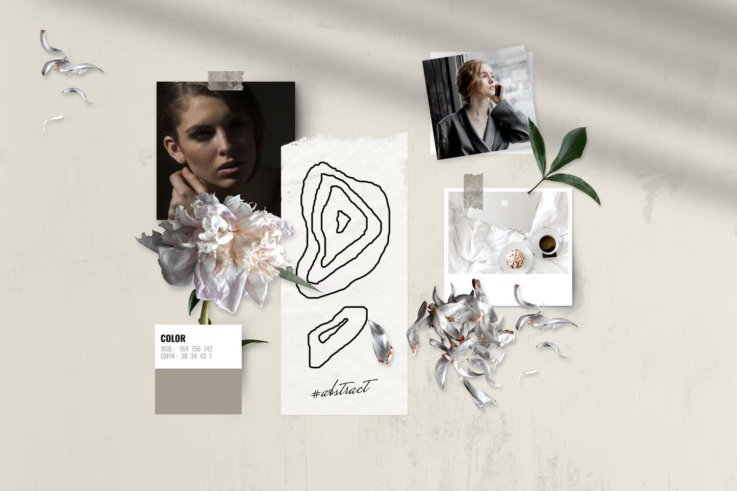 Mood board mockups - perfect for branding projects, portfolio presentations, and social media posts
