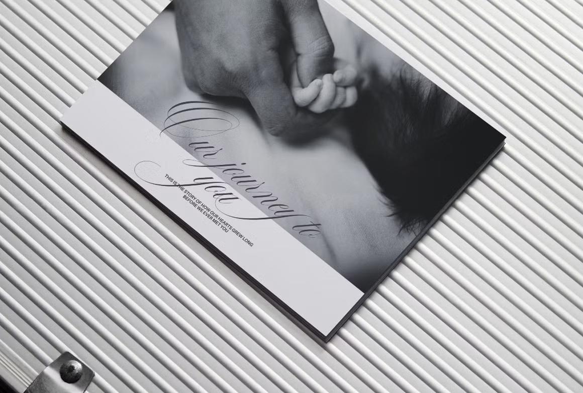 Pregnancy photo book elegant template