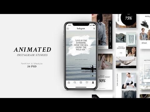 Make your Insta stories stand out with our stylish and modern animated templates